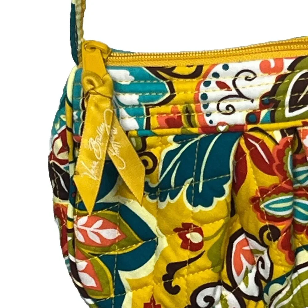 Vintage Vera Bradley Crossbody Bag Cassidy Provencal Yellow Floral Purse Quilted